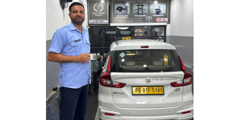 Sandhu Tyres World logo